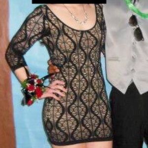 Fitted Short Black Womens Dress